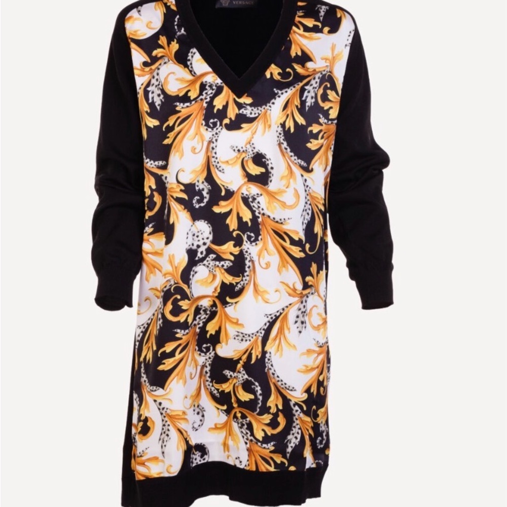 Versace Black and Gold Medusa Tag